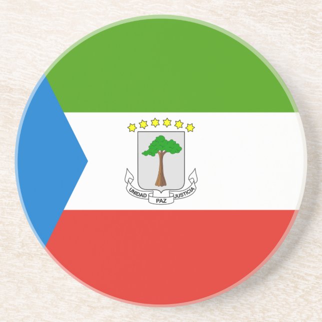 Equatorial Guinea Flag Coaster (Front)