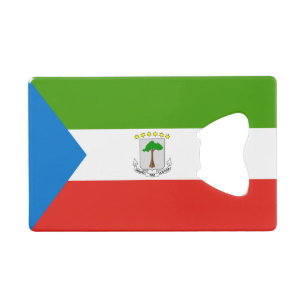 Equatorial Guinea Flag Credit Card Bottle Opener