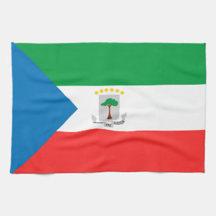 Equatorial Guinea flag Kitchen Towel
