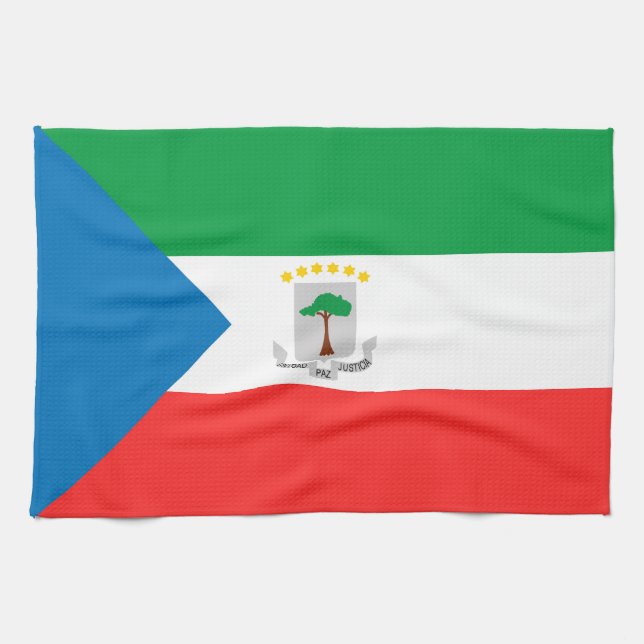 Equatorial Guinea flag Kitchen Towel (Horizontal)