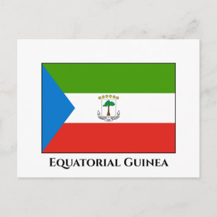 Equatorial Guinea Flag Postcard