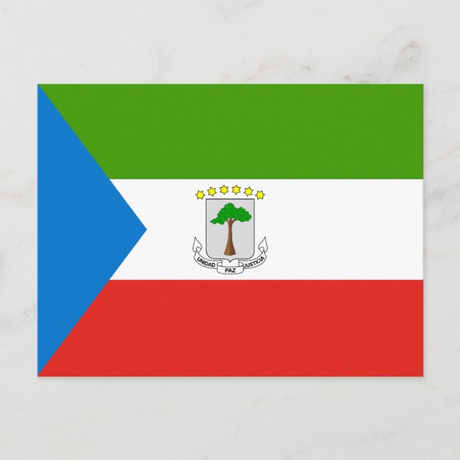 Equatorial Guinea Flag Postcard (Front)