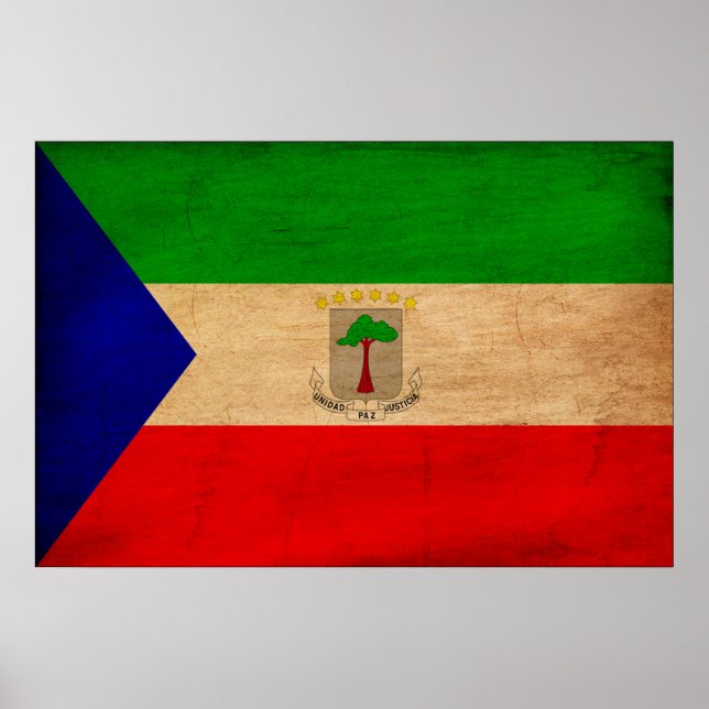 Equatorial Guinea Flag Poster (Front)