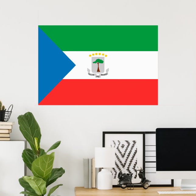 Equatorial Guinea flag Poster (Home Office)