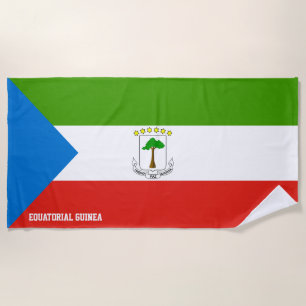 Equatorial Guinea Flag Splendid Patriotic Beach Towel