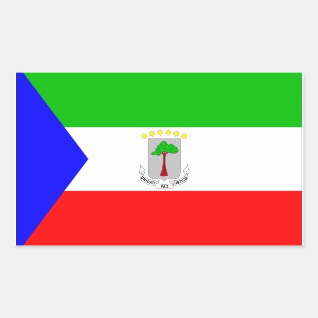 Equatorial Guinea Flag Sticker (Front)
