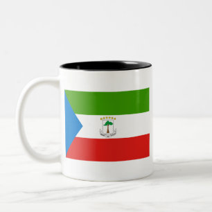 Equatorial Guinea Flag Two-Tone Coffee Mug