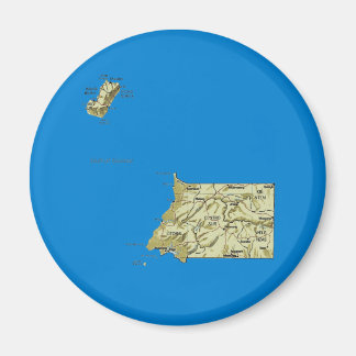 Equatorial Guinea Map Magnet