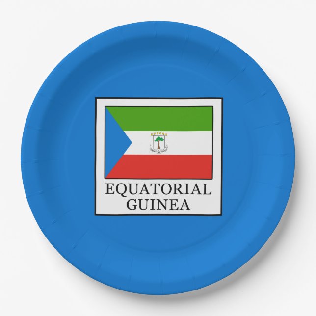 Equatorial Guinea Paper Plate (Front)