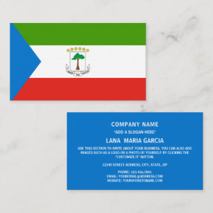 Equatorial Guinean Flag, Flag of Equatorial Guinea Business Card