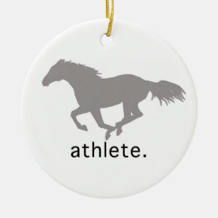 Equestrian Athlete Ceramic Ornament