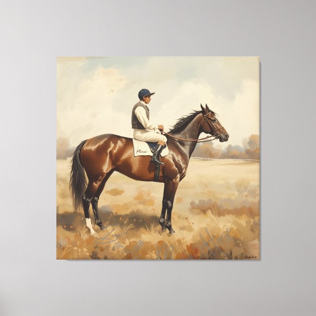 Equestrian  canvas print (Front)