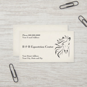 Equestrian Center Business Card