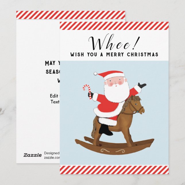 Equestrian Christmas Holiday Cards (Front/Back)