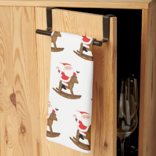 Equestrian Christmas Holiday Gift Kitchen Towel
