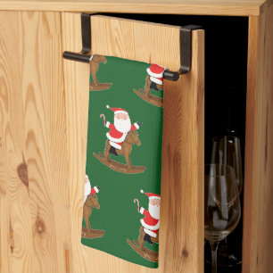 Equestrian Christmas Holiday Gift Kitchen Towel