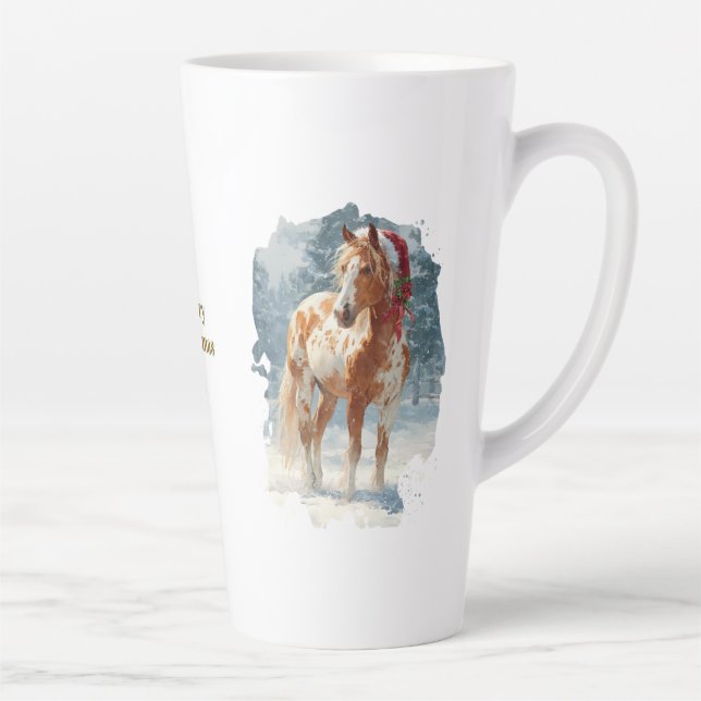 Equestrian Christmas Latte Mug (Right)