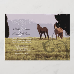 Equestrian Country Wedding Invitation