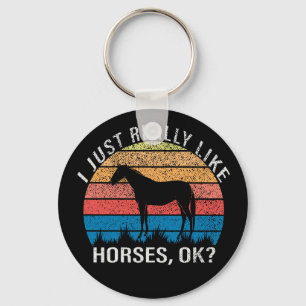 Equestrian Cowgirl Horseback Riding Western Horse Keychain
