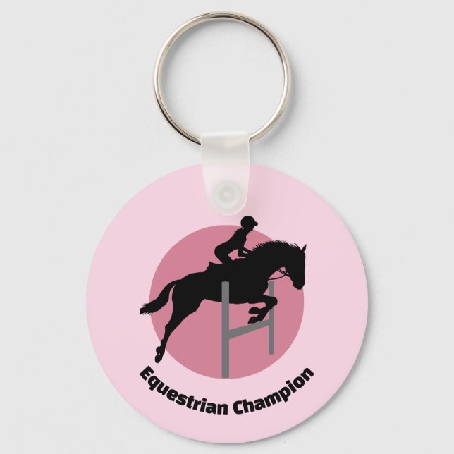 Equestrian Design  Keychain (Front)