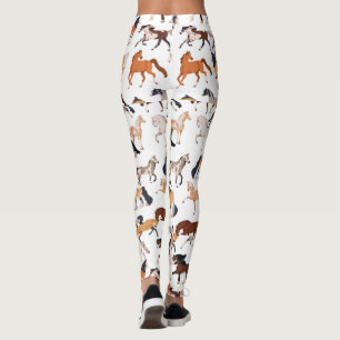 Equestrian Elegance All-Over Print Leggings
