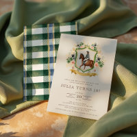 Equestrian Elegant Floral Horse Birthday Party