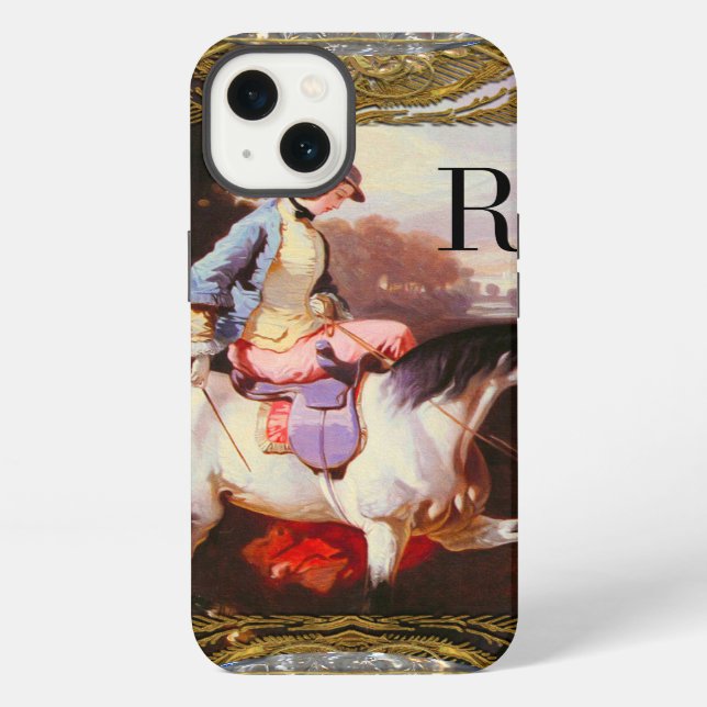 Equestrian Elsa Monogram 6/6S Tough iPhone Case (Back)