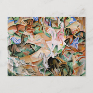 Equestrian Fantasy with Pink Lady by Alice Bailly Postcard