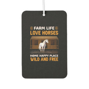 Equestrian Gift Farm Life Love Horses Air Freshener