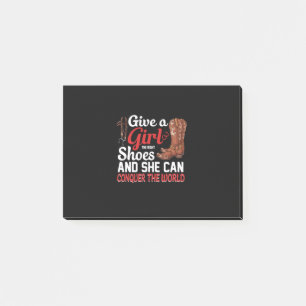 Equestrian Gift Give A Girl Shoes Post-it Notes