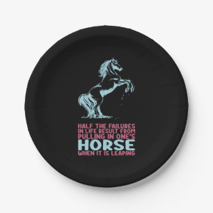 Equestrian Gift   Half The Failures In Life Paper Plate