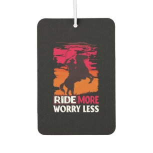 Equestrian Gift Ride More Worry Less Air Freshener