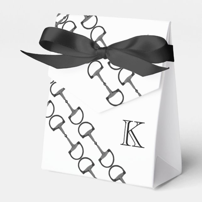 Equestrian Horse Bits Favor Box (Front Side)