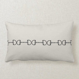 Equestrian Horse Bits Lumbar Pillow
