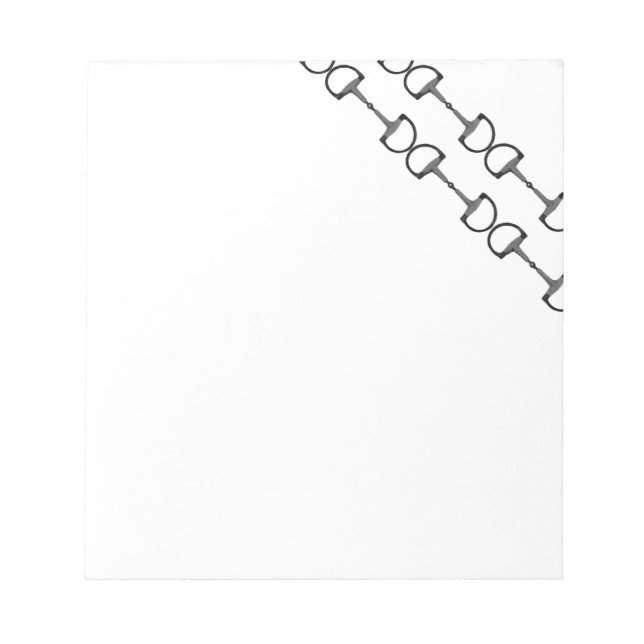 Equestrian Horse Bits Notepad (Front)
