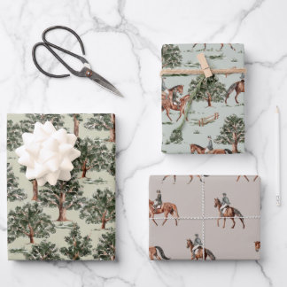 Equestrian Horse Classic Wrapping Paper Sheet