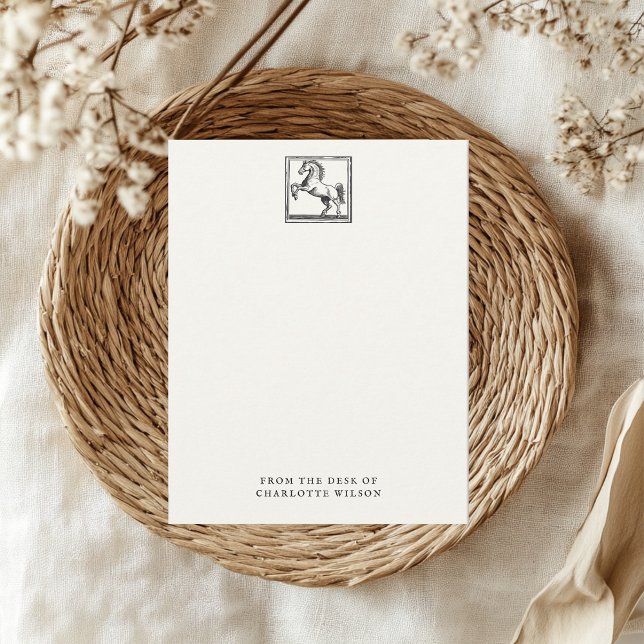 Equestrian Horse From the Desk of Custom Name Card (Creator Uploaded)