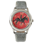 Equestrian Horse & Red Hearts