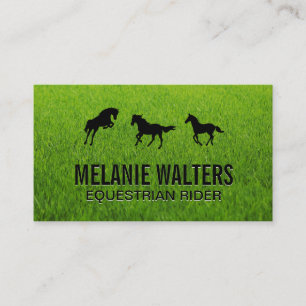 Equestrian Horse Services Business Card