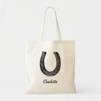 Equestrian Horse Vintage Horseshoe Custom Name