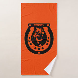 Equestrian Horseback Riders Bath Towel