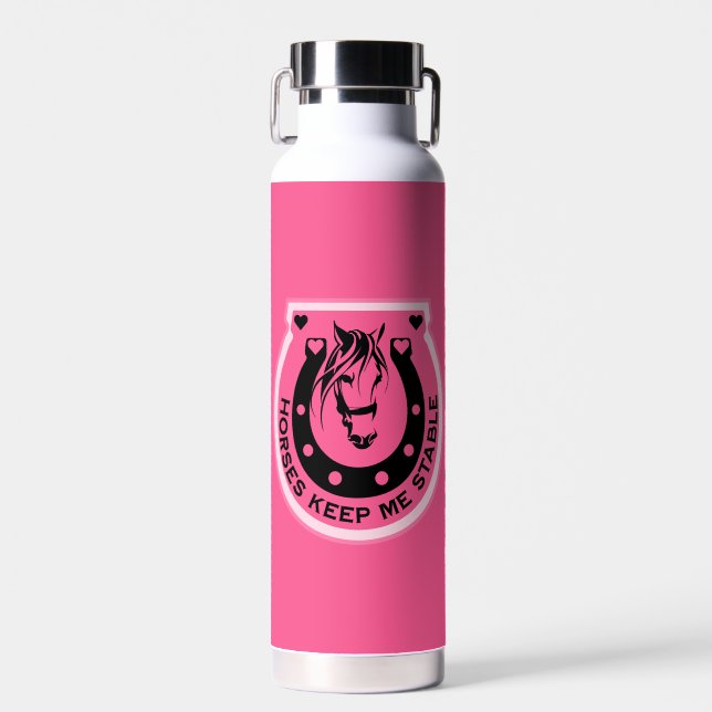 Equestrian Horseback Riders Water Bottle (Front)