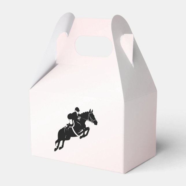Equestrian Jumper Favor Box (Front Side)