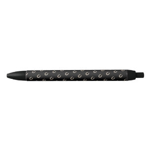 Equestrian Lucky Horse Shoe Cowboy Black Ink Pen