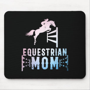 Equestrian Mom Art For Girls Horseback Riding Hors Mouse Pad