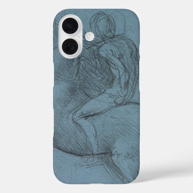 Equestrian Monument (study) by Leonardo da Vinci Case-Mate iPhone Case (Back)