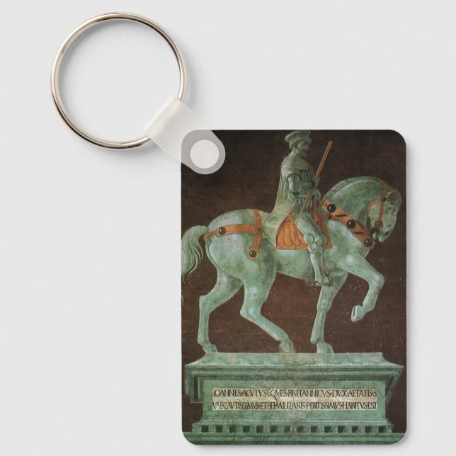 Equestrian Monument to Sir John Hawkwood, Uccello Keychain (Front)