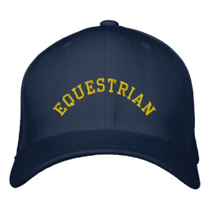 Equestrian Personalized Name Horse Rider Embroidered Hat