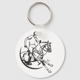 equestrian polo club keychain