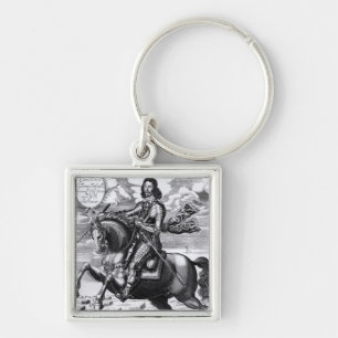 Equestrian portrait keychain